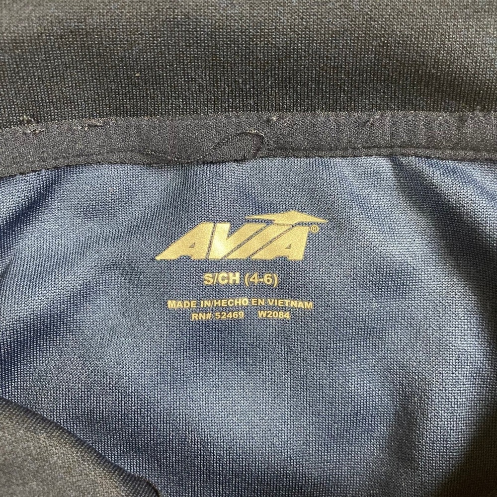 Avia Womens Small 4-6 Navy Blue Quilted Front 1/4 Zip Pullover Jacket Excellent - Picture 3 of 7